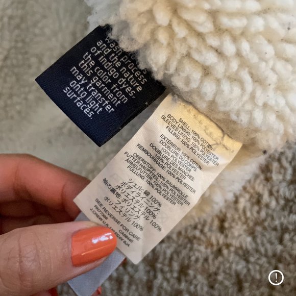 J Crew Denim Sherpa Fleece Swing Jacket Blue - Picture 7 of 8